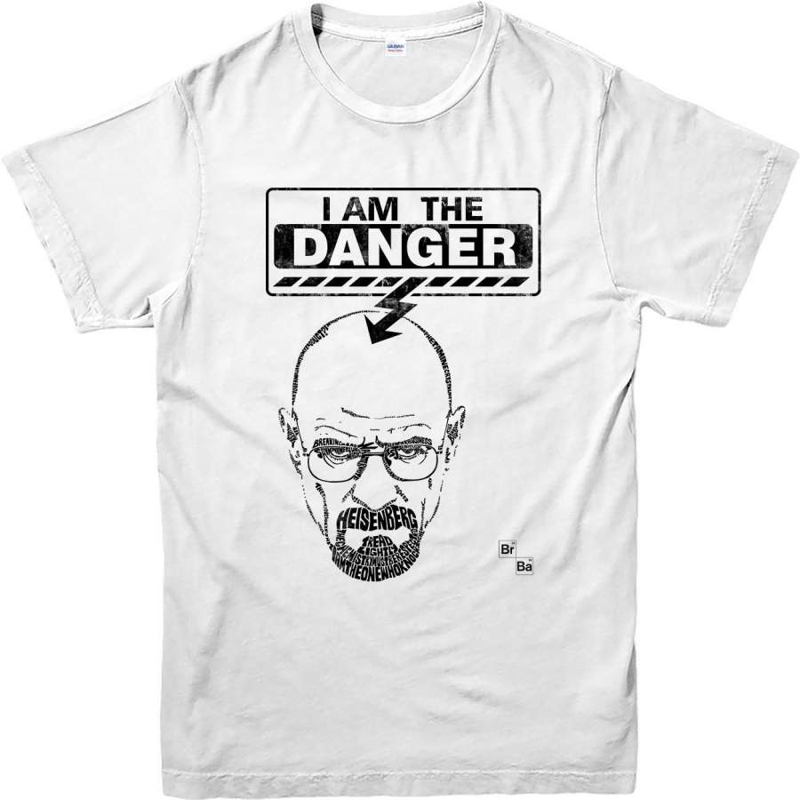 Breaking Bad T-Shirt, I Am the Danger Quote T-Shirt Inspired Design Gift Top