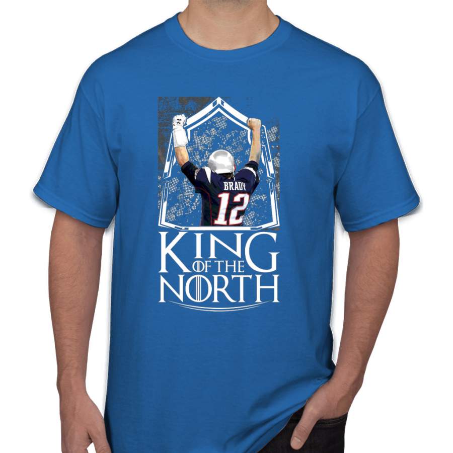 Tom Brady King Of The North New England Patriots Football Shirt Men T-Shirt