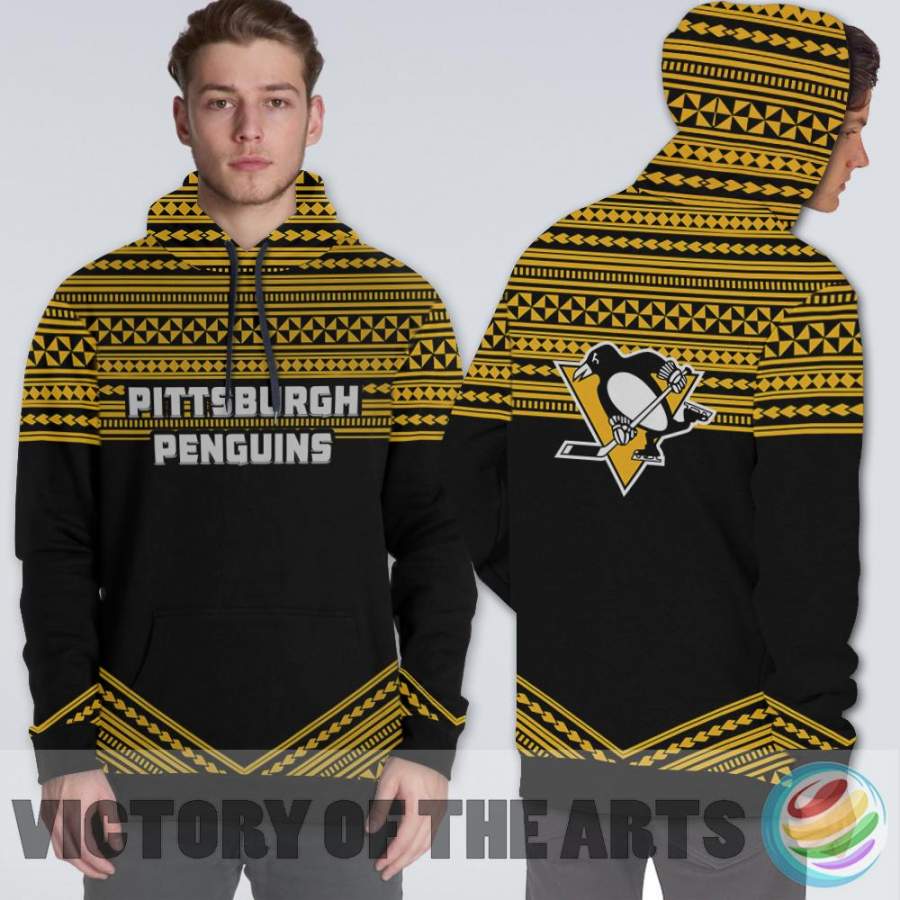 Simple Color Floral Pittsburgh Penguins Hoodie