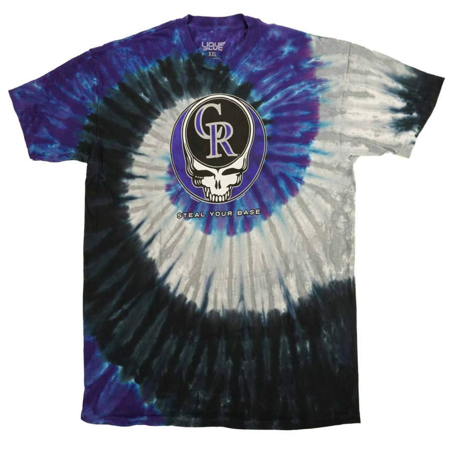 Colorado Rockies Steal Your Base Tie Dye T-shirt