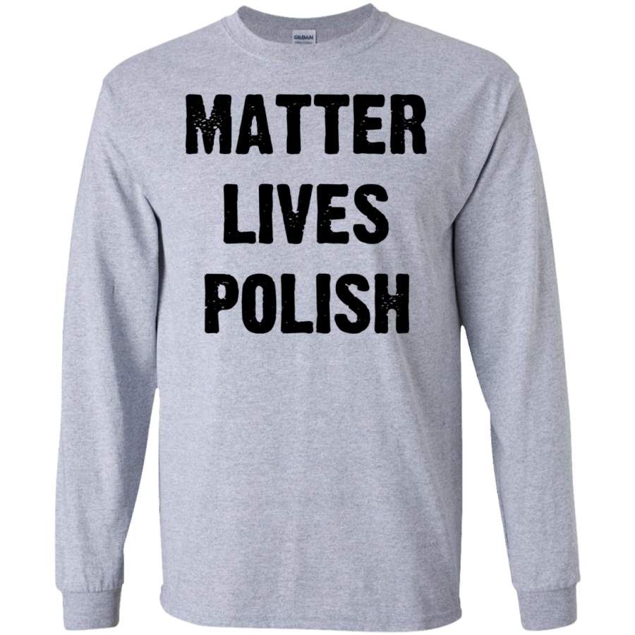 AGR MATTER LIVES POLISH T SHIRT BLACK SWEATSHIRT