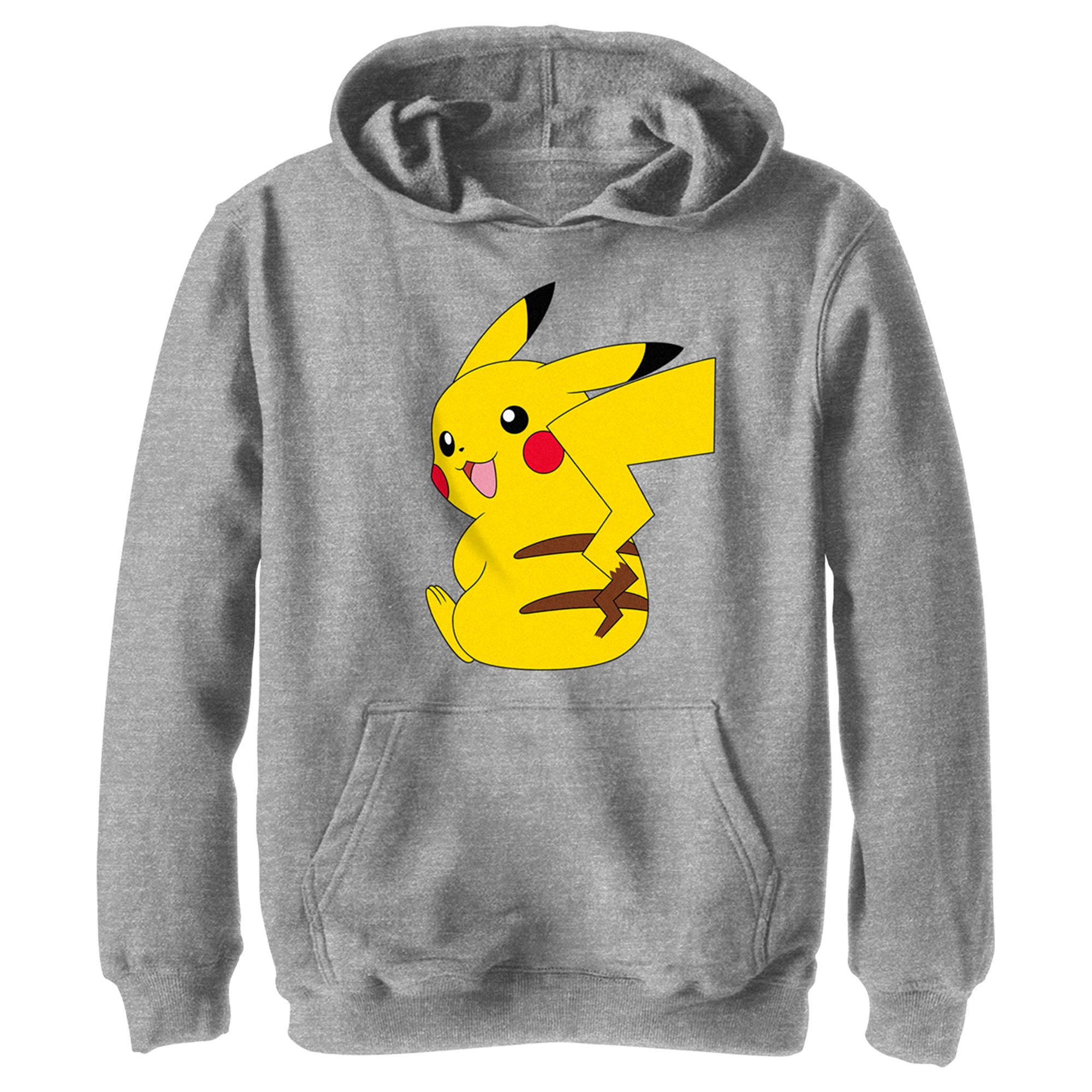 Boy’S Pokemon Pikachu Sitting Portrait Pull Over Hoodie