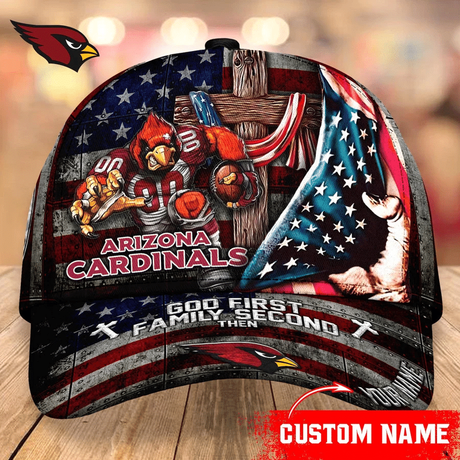 Arizona Cardinals Baseball Caps Mascot Flag Custom Name