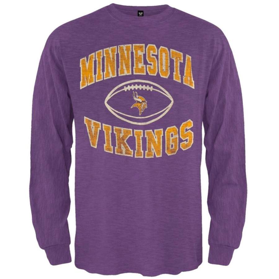 Minnesota Vikings – Logo Scrum Premium Long Sleeve T-Shirt