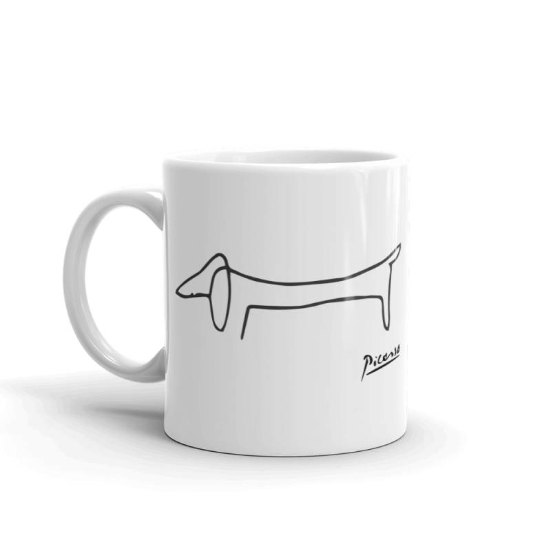 Pablo Picasso Dachshund Dog (Lump) Artwork Mug