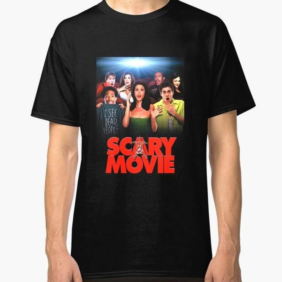 Scary Movie Poster T Shirt Summer Men Short Sleeve Tops Tee