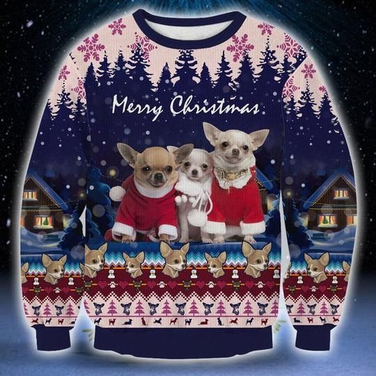 CHIHUAHUA CHRISTMAS UGLY SWEATER TN161231