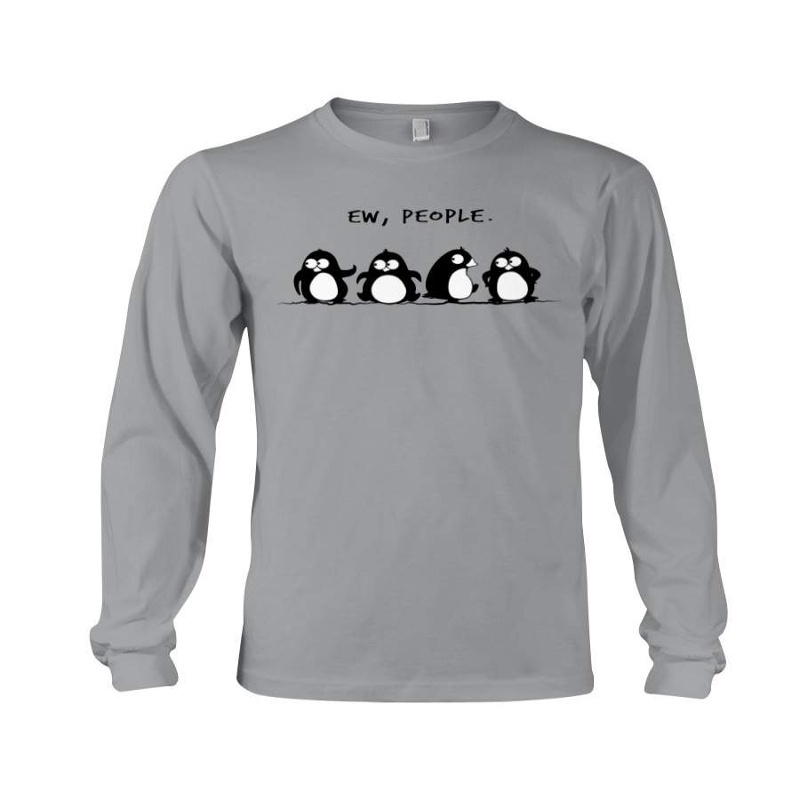 Ew People Lovely Penguin Vintage Simple  Special Custom Design Unisex Long Sleeve