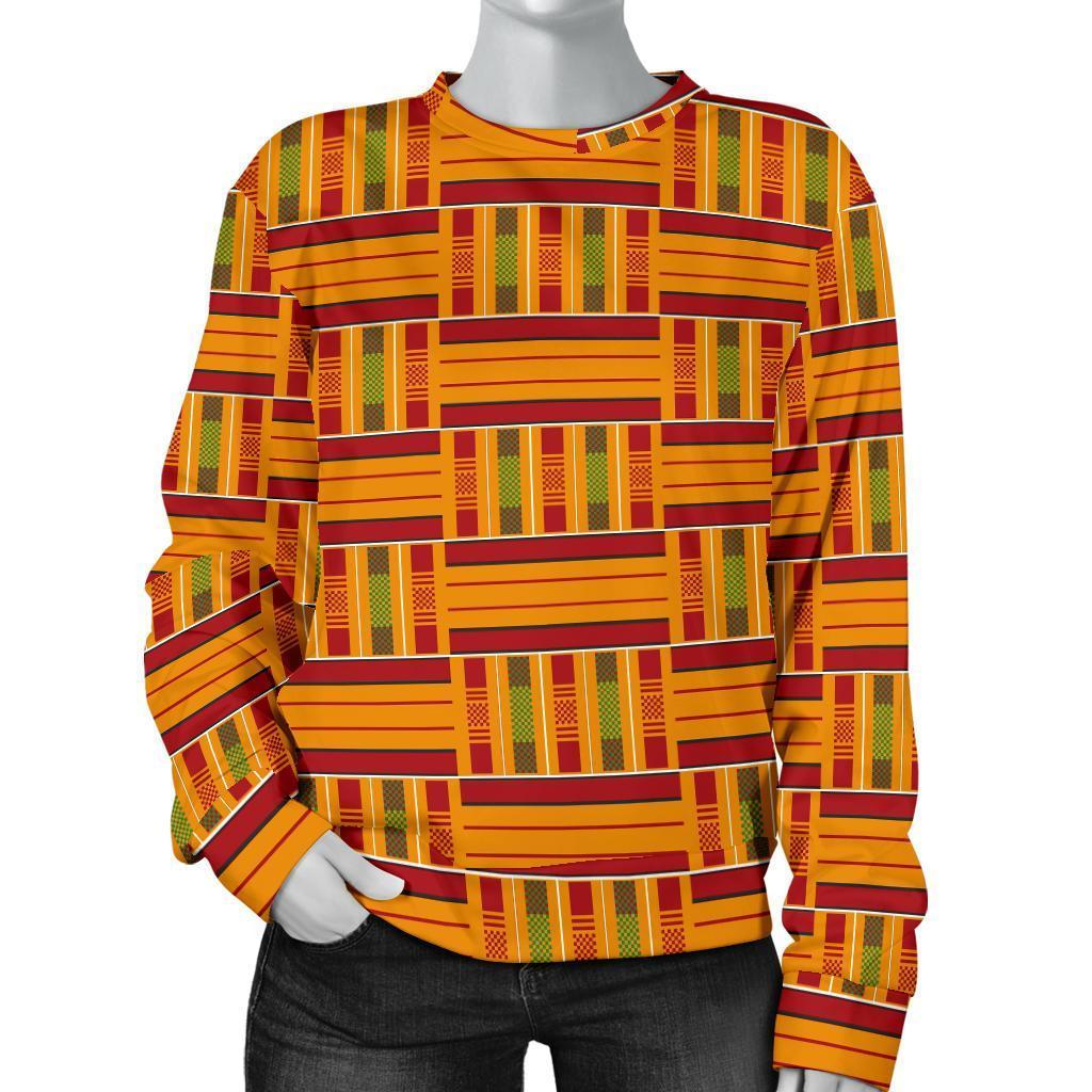 Kente African Print Pattern Women’S Sweatshirt