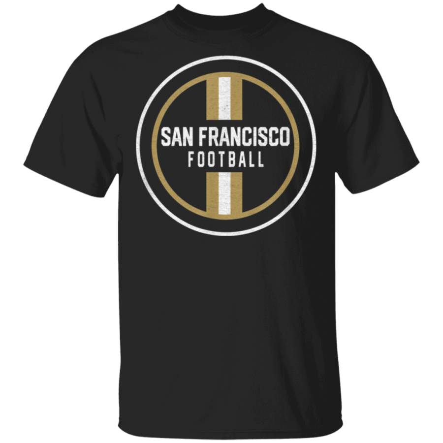 Minimalist San Francisco Football Badge Design TShirt