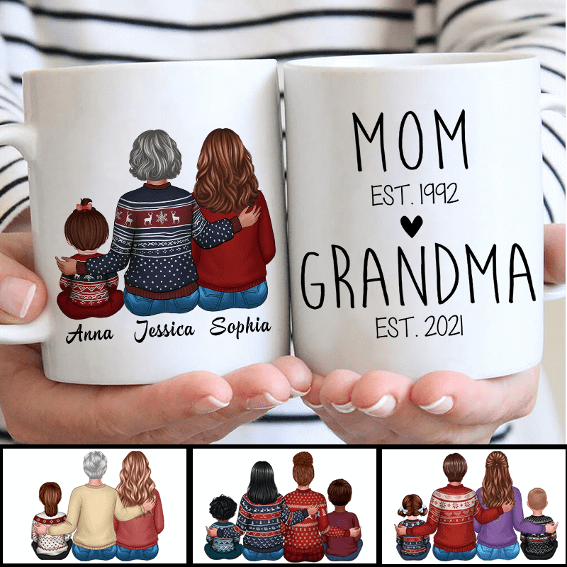 First Time New Grandma Pregnancy Announcement Personalized Mug