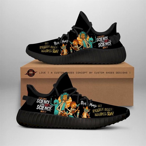Best Rick And Morty Yeezy Sneakers Shoes For Sale