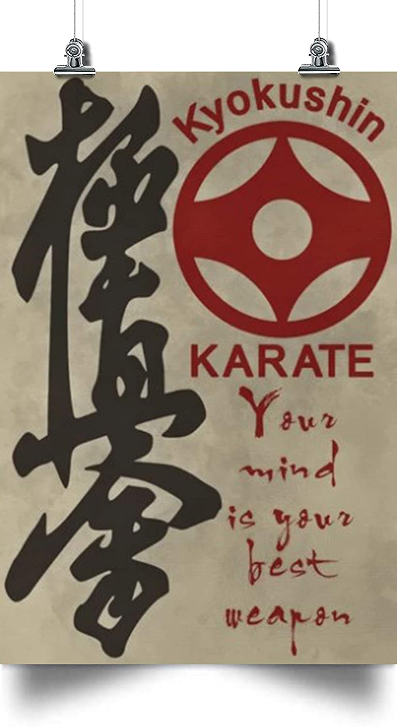 Your Mind Is Your Best Weapon – Kyokushin Karate Poster – Home Decoration Poster, Wall Poster, Home And Room Decoration, Gifts For Friends And Relatives, Souvenirs.