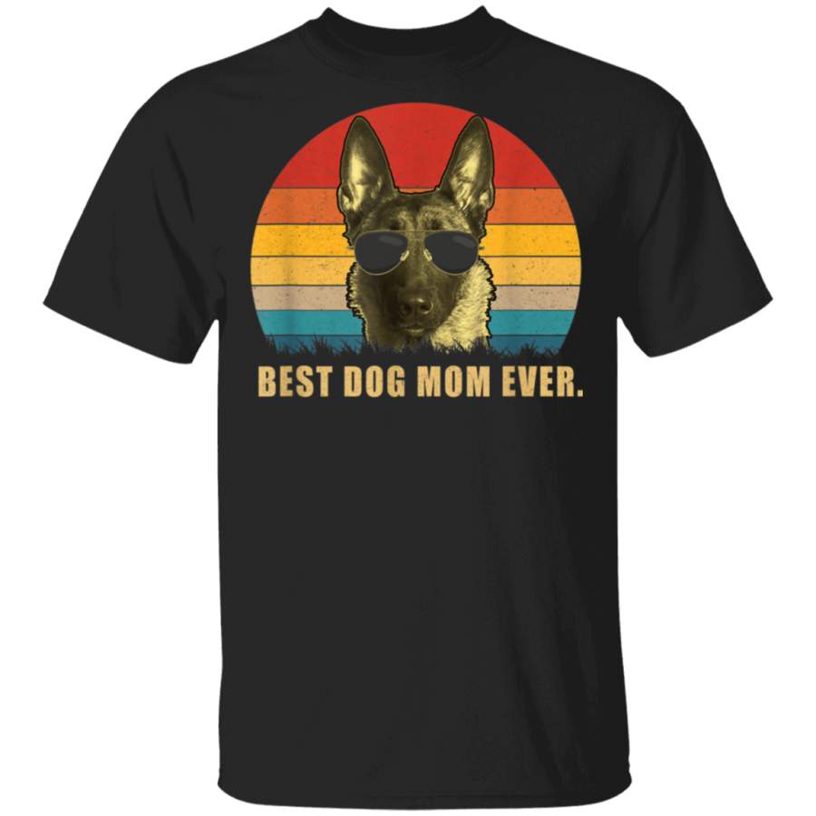 Vintage Best Dog Mom Ever T shirt Belgian Malinois Shirts