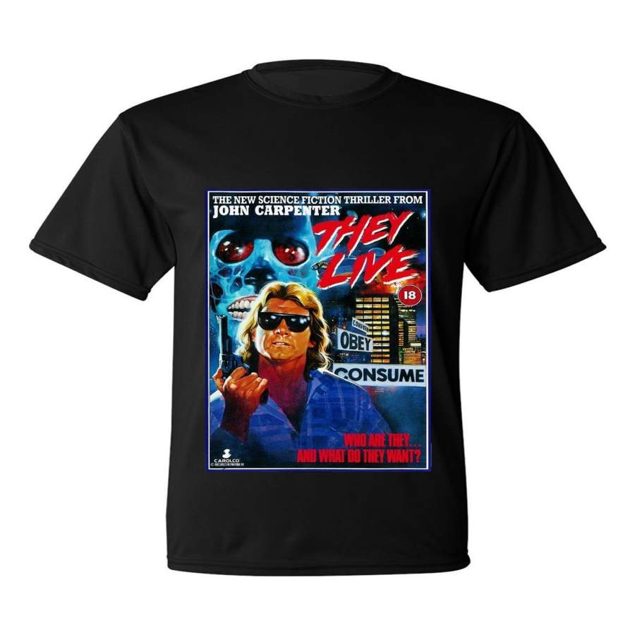 Fashion Personality Pattern Cotton Men’S T-Shirt John Carpenter They Live Movie Poster T Shirt Mens Funny Tshirts