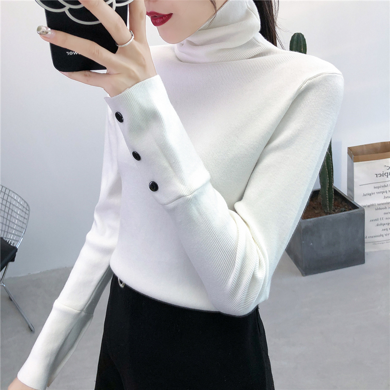 Turtleneck Pullover Sweater Women Warm Slim Sweaters Woman Clothes 2022 Autumn Winter Casual Pull Femme Knitted Long Sleeve Top alx