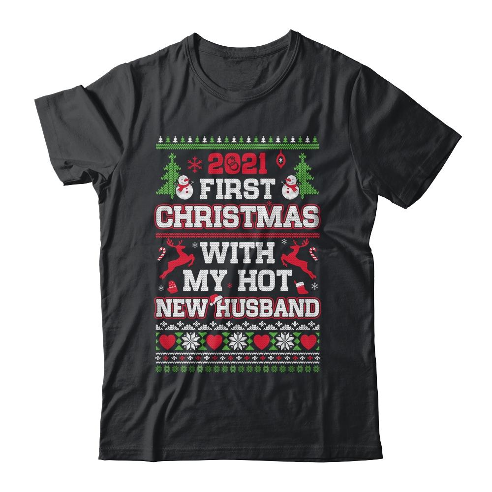 2021 First Christmas With My Hot New Husband Ugly Sweater