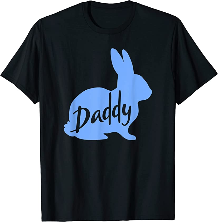 Mens Daddy Bunny Rabbit Father Dad Easter T-Shirt