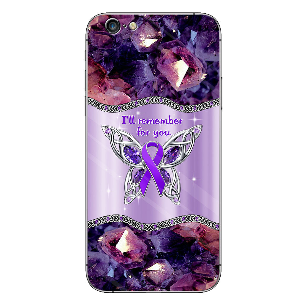 I’Ll Remember For You – Personalized Alzheimer Awareness Phone Case