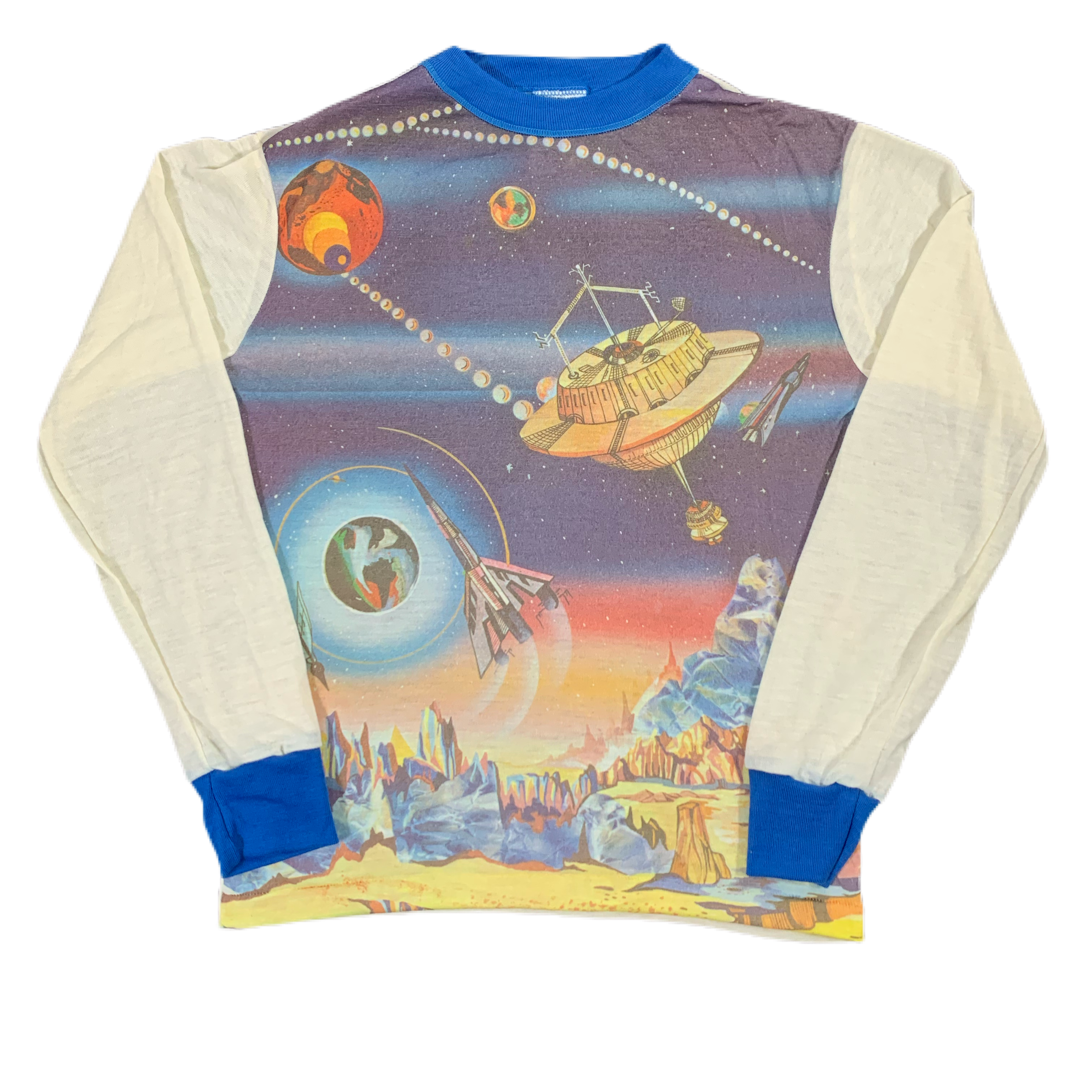 Vintage Sci-Fi “Photo Print” Kid’s Long Sleeve Shirt