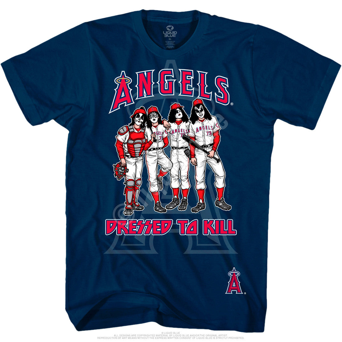 Los Angeles Angels Dressed To Kill Navy T-Shirt