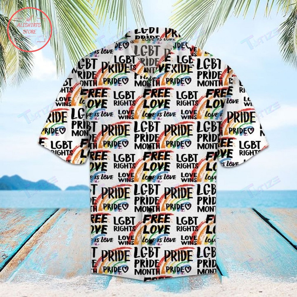 Pride Parade Lgbt Free Love Summer All Over Printed Hawaii Shirt Size S Ha73325