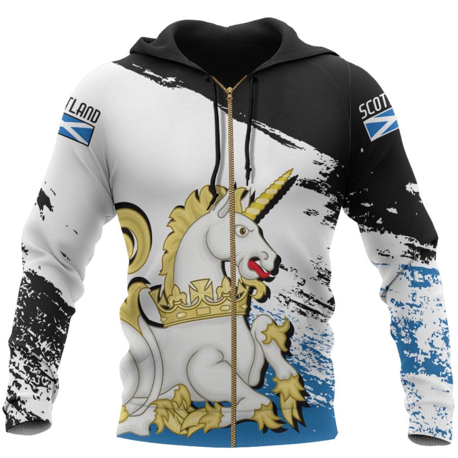Scotland Royal Unicorn Pullover Hoodie