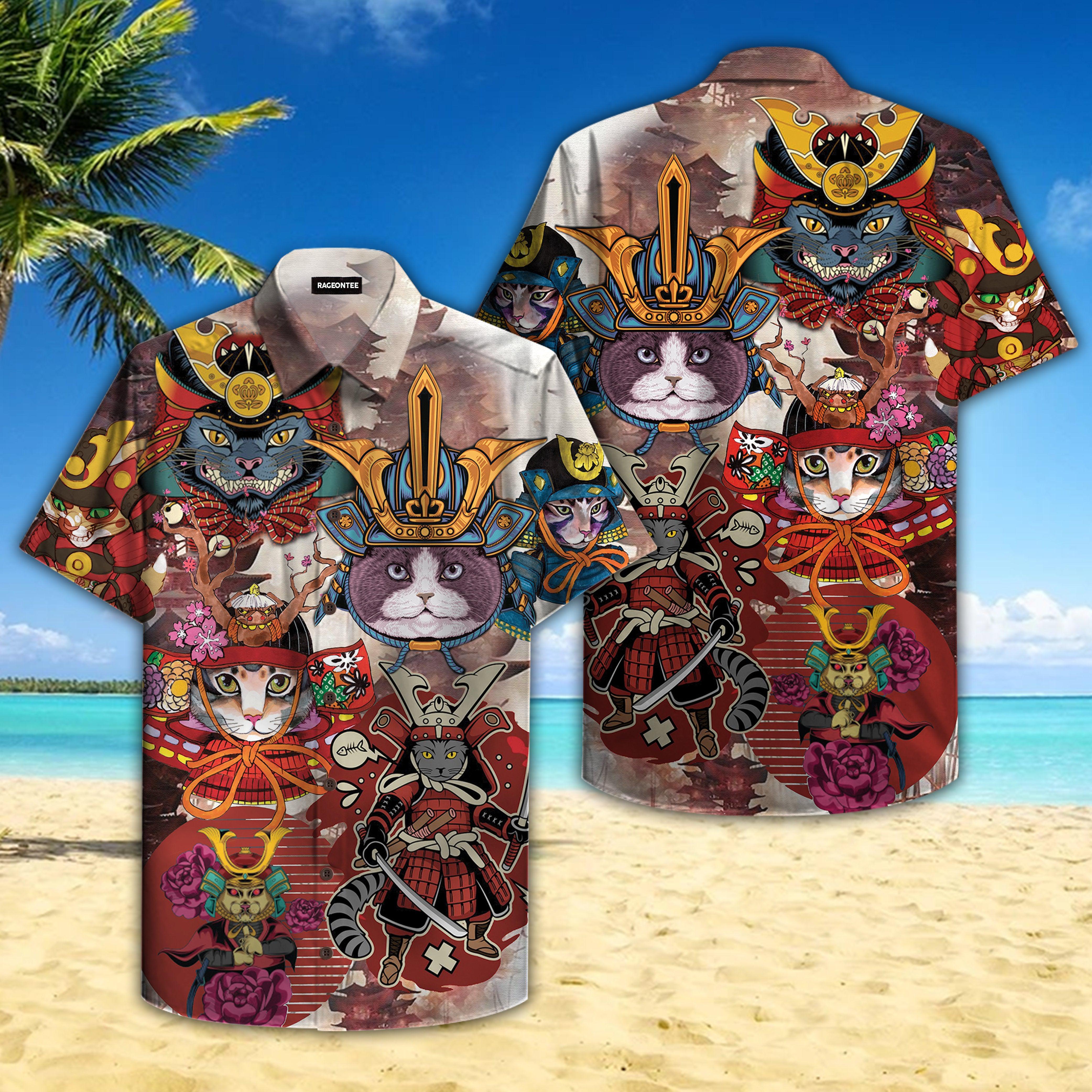 I Am A Samurai Cat Hawaii Shirt For Men Women Ha85084