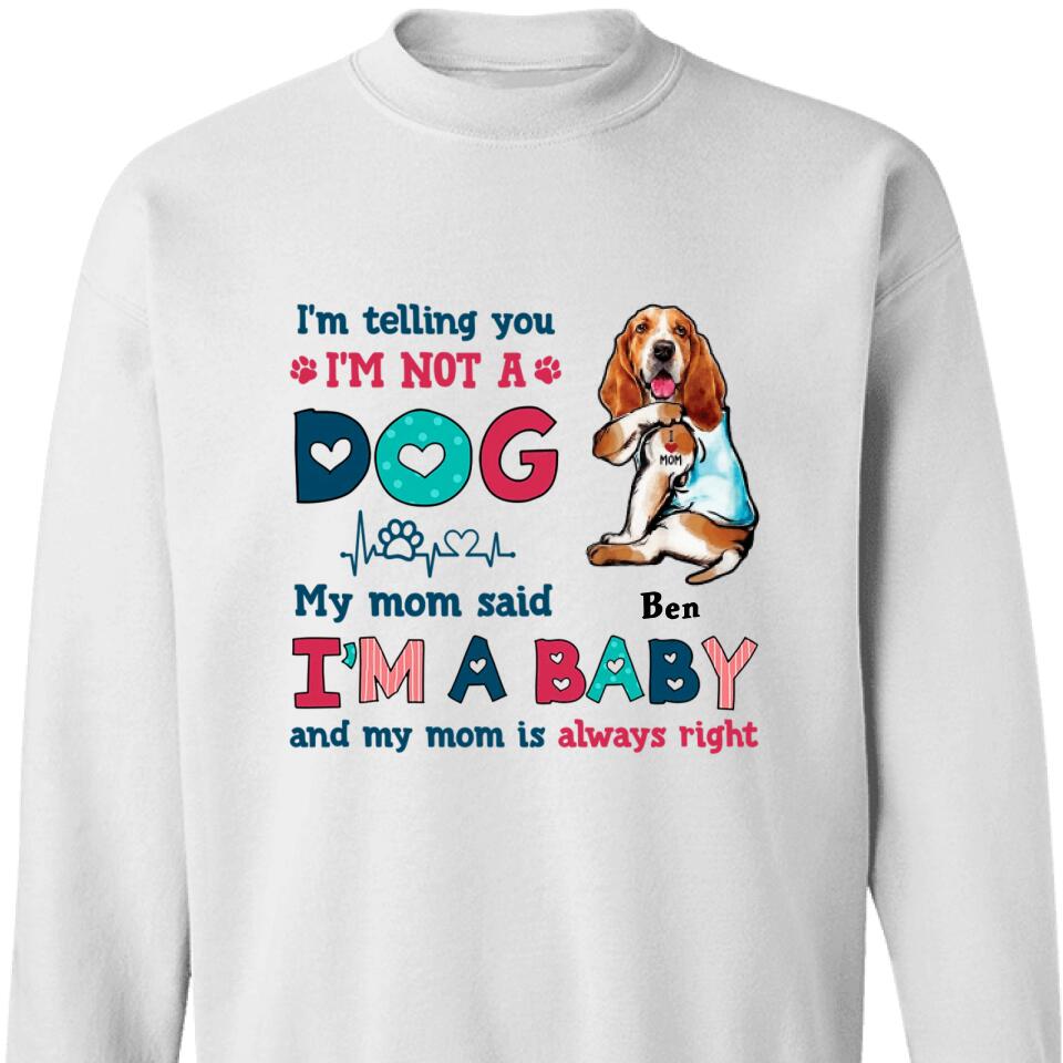 Personalized Dog Mom Baby Customized Sweatshirt – Trending Personalized