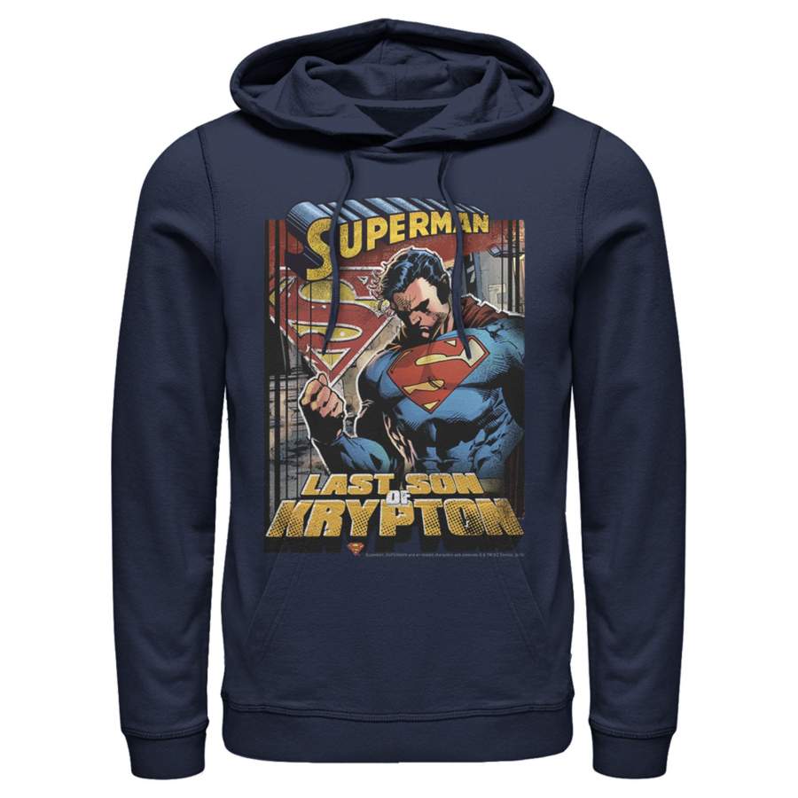 Superman Men’s Son of Krypton  Lightweight Hoodie