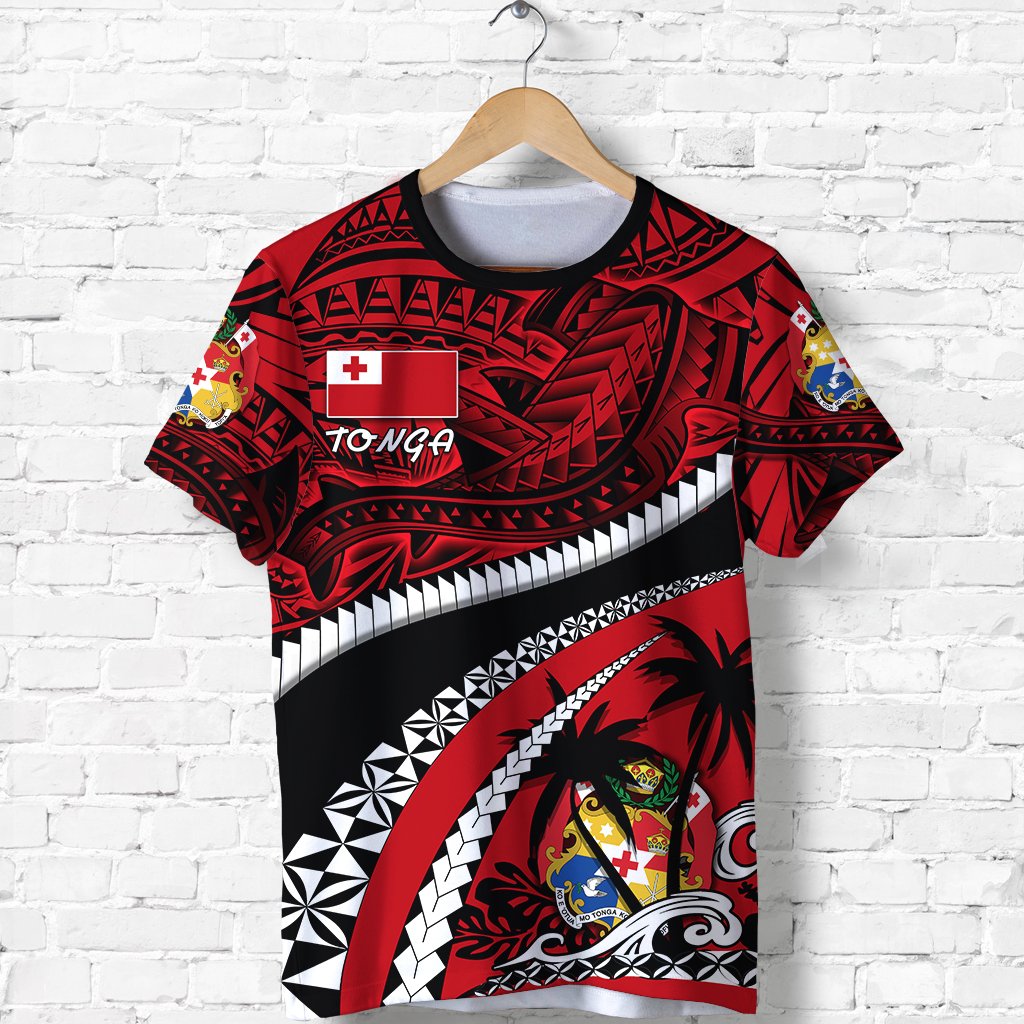 Tonga Polynesian Shark Tattoo T Shirt K4