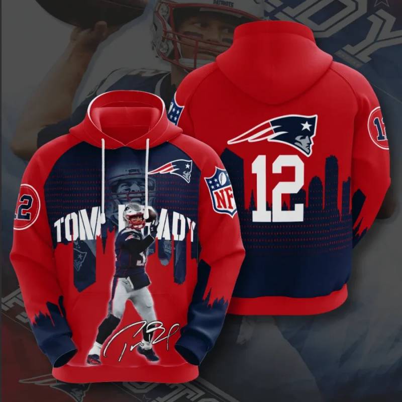 New England Patriots Tom Brady All Over Print Hoodie