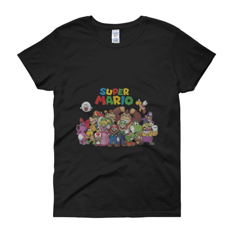 Super Mario All Characters Women’S T Shirt