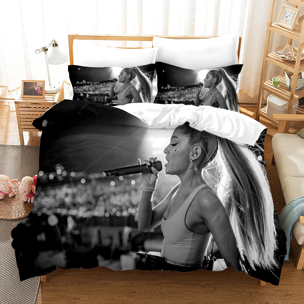 3D Singer Star Ariana Grande Quilt Cover Set Bedding Set Duvet Cover Pillowcases Wj 1726