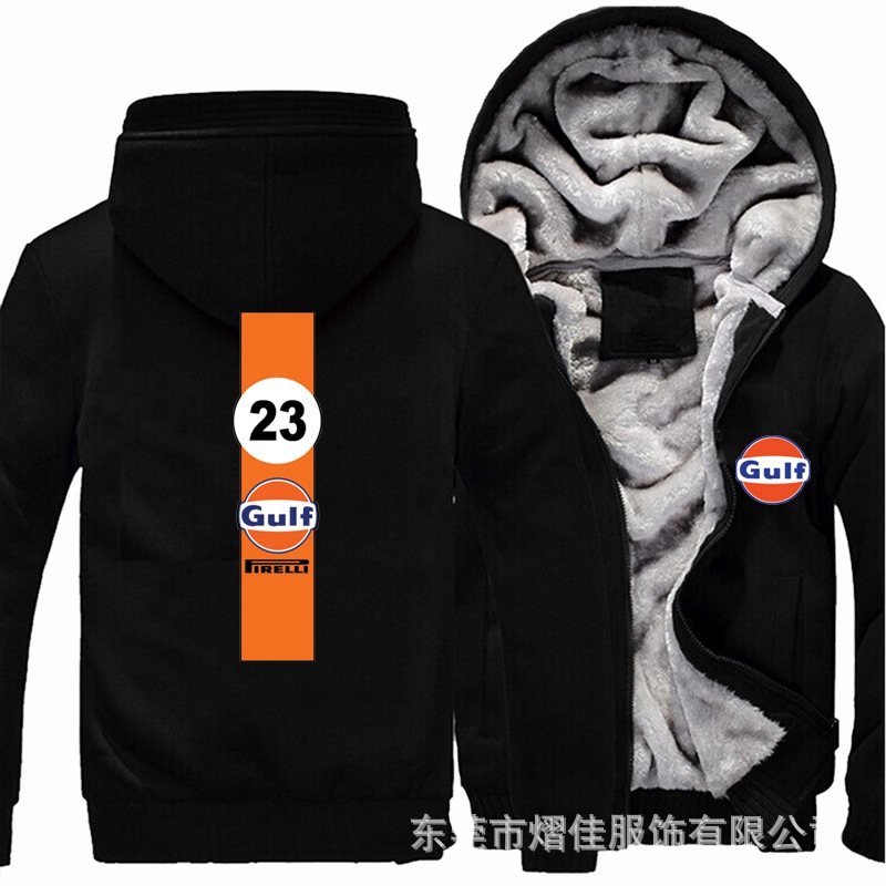 2022 new gulf hoodies winter camouflage sleeve jacket men thicken unisex casual wool lining wool sweater alx