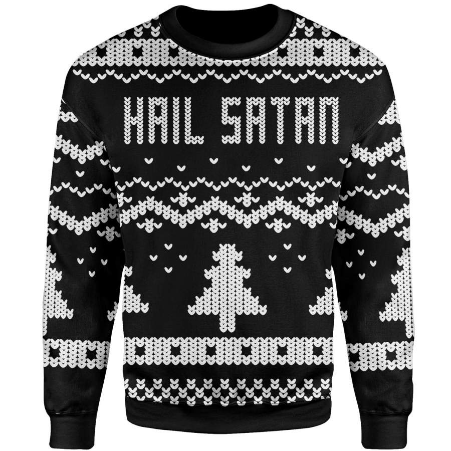 Satanic Christmas Sweatshirt Hail Satan T-Shirt