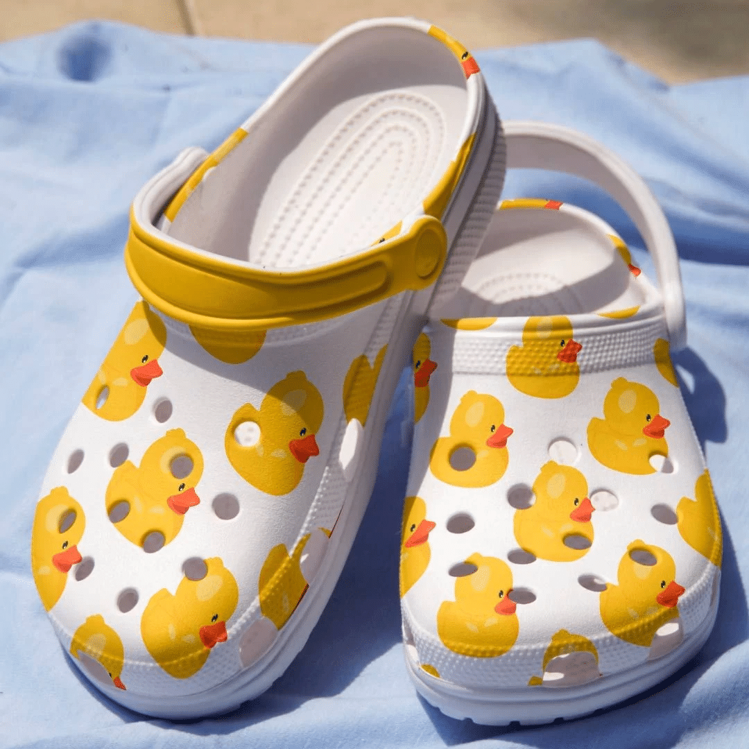 Yellow Duck Clogs Shoes
