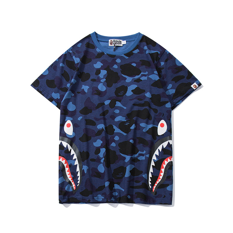 Bape Shark Camo Classic T Shirt 703