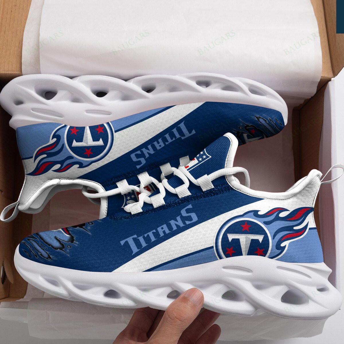 Tennessee Titans Yezy Running Sneakers Art 66