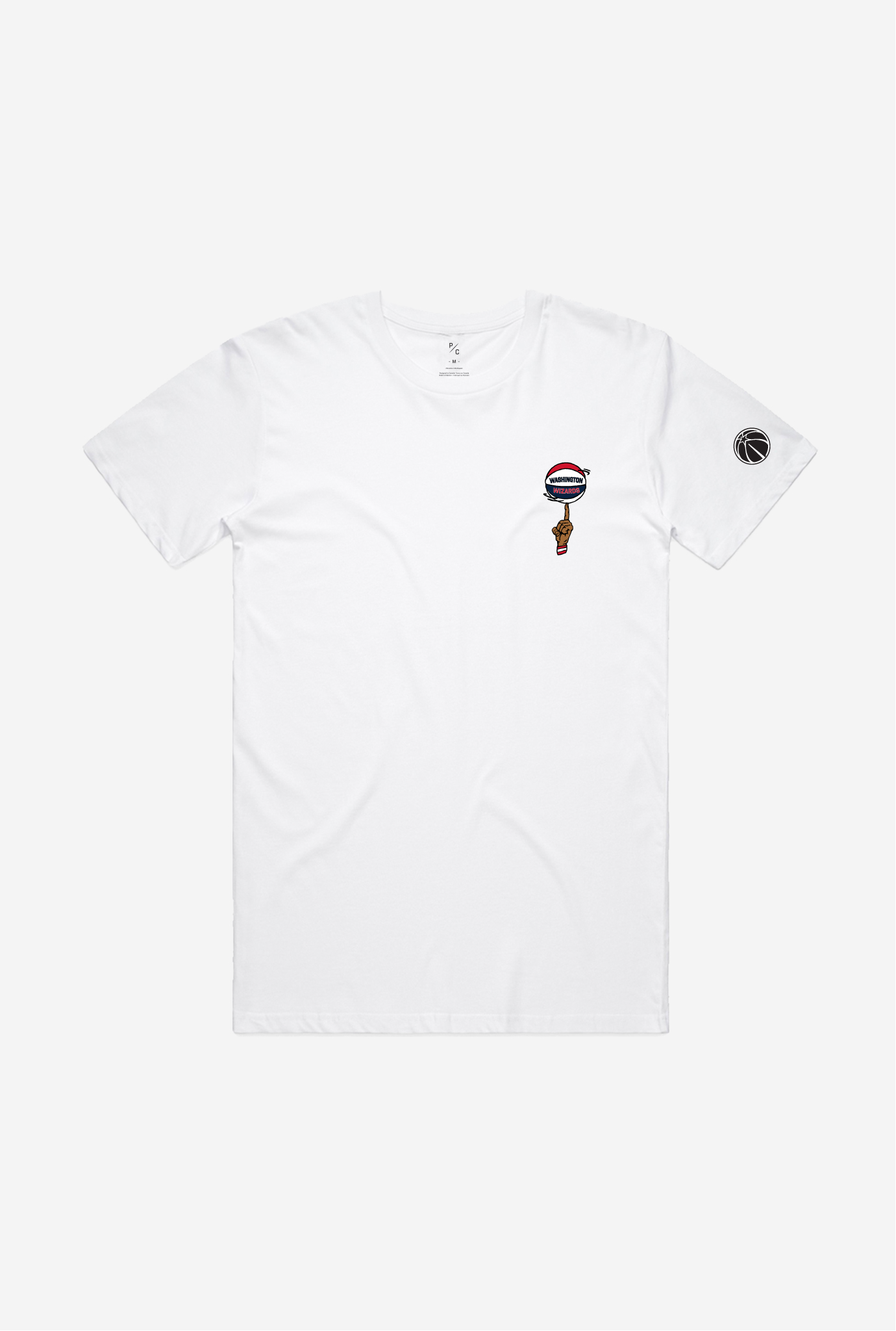 Washington Wizards Spinning Ball T-Shirt – White