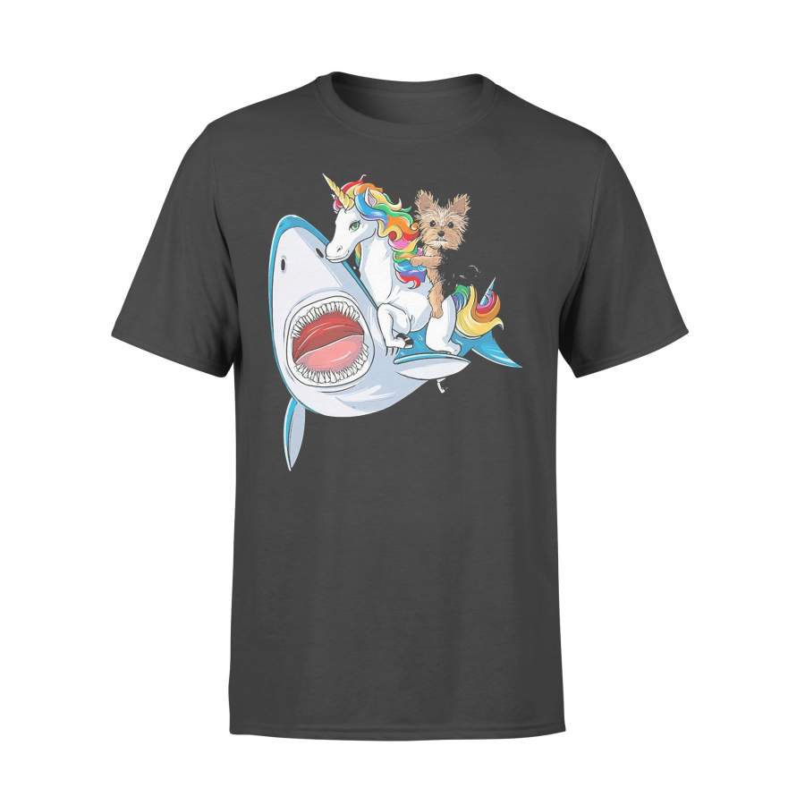 Yorkshire Terrier Shark Unicorn Friends T-Shirt