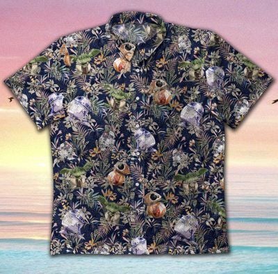 Gettyshirt Stars War Gt Vintage Cotton Mens Hawaii Ha12573