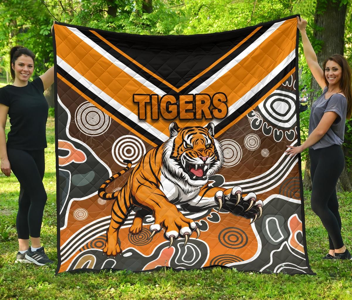 Wests Premium Quilt Tigers Indigenous K8