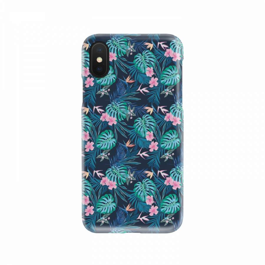 Pink Floral Tropical Palm Leaves Hawaii Pattern Print Iphone Android Phone Cases Ha99231