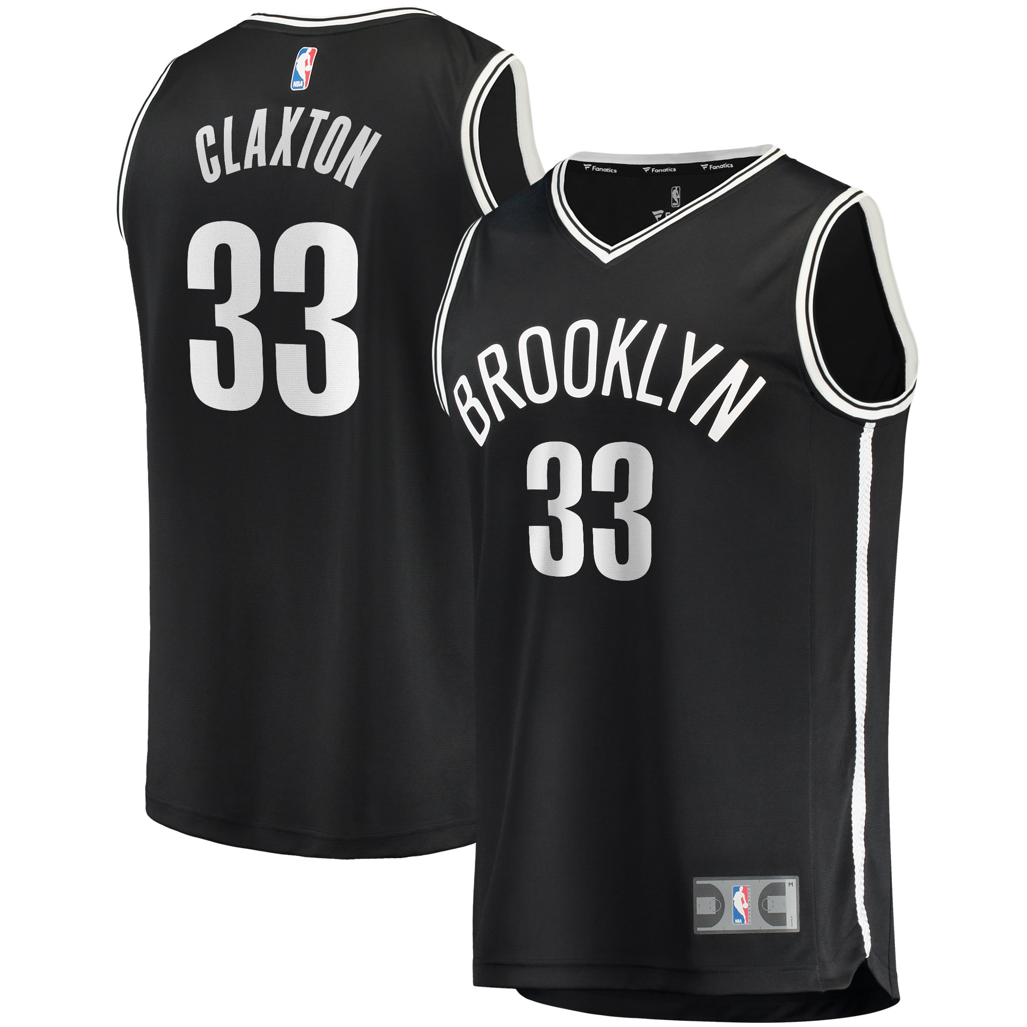 Nicolas Claxton Brooklyn Nets Branded Fast Break Player Jersey – Icon Edition – Black