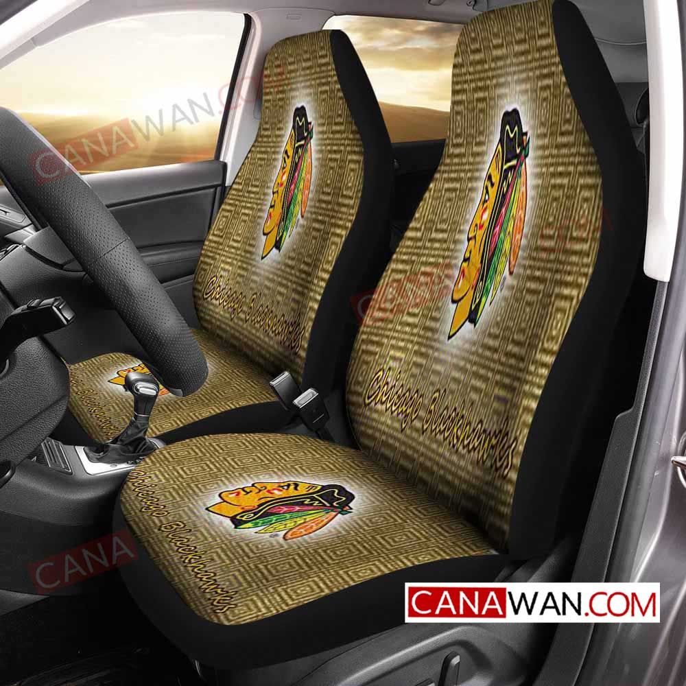 Chicago Blackhawks Style384 3D Customized Personalized Car Seat Cover