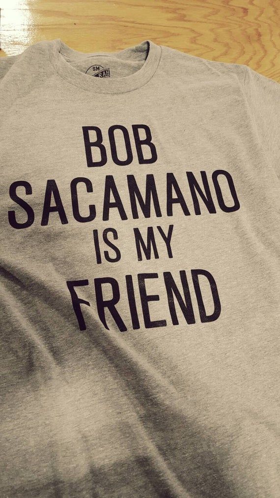 Bob Sacamano Is My Friend Tee Heather Grey Shirt