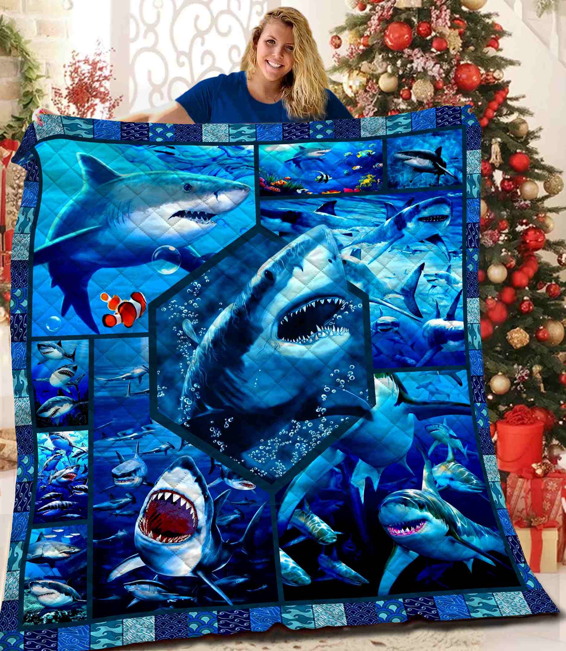 Shark Quilt Blanket Bbb271106Nb