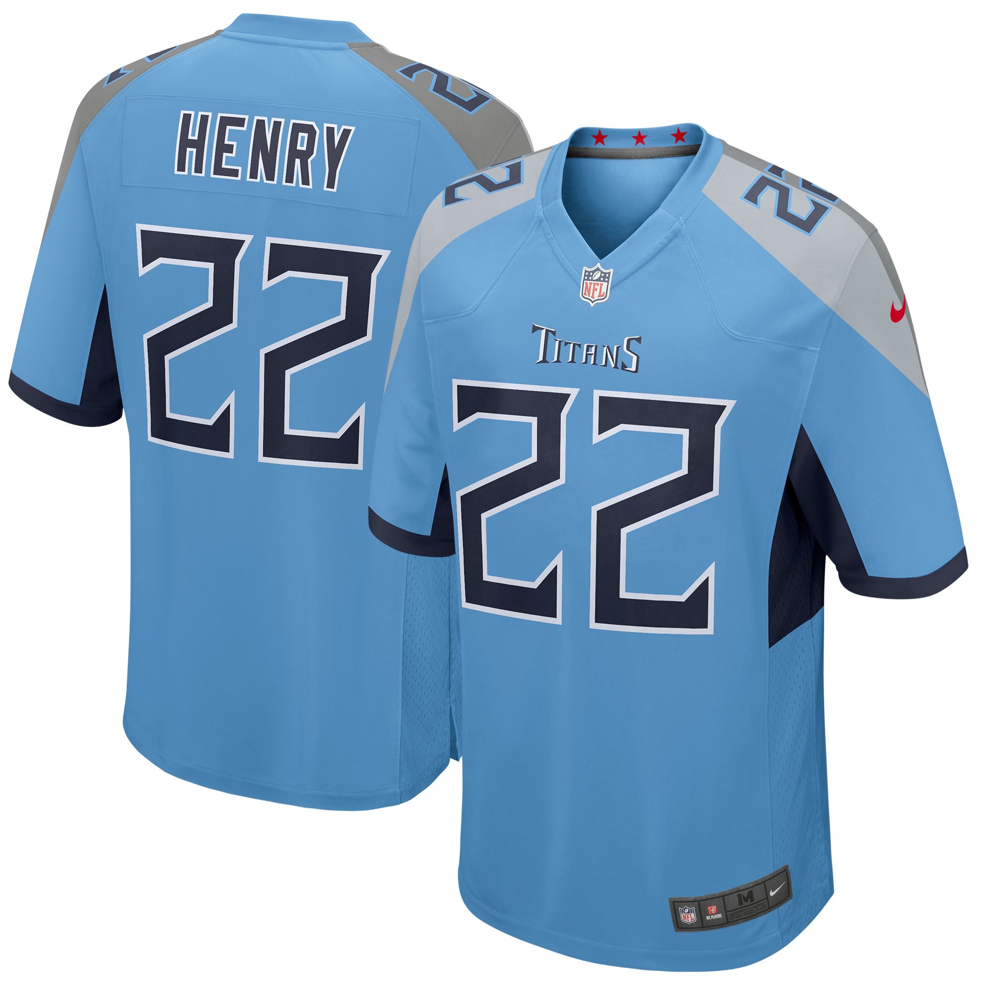 Youth Tennessee Titans Derrick Henry Light Blue Game Jersey