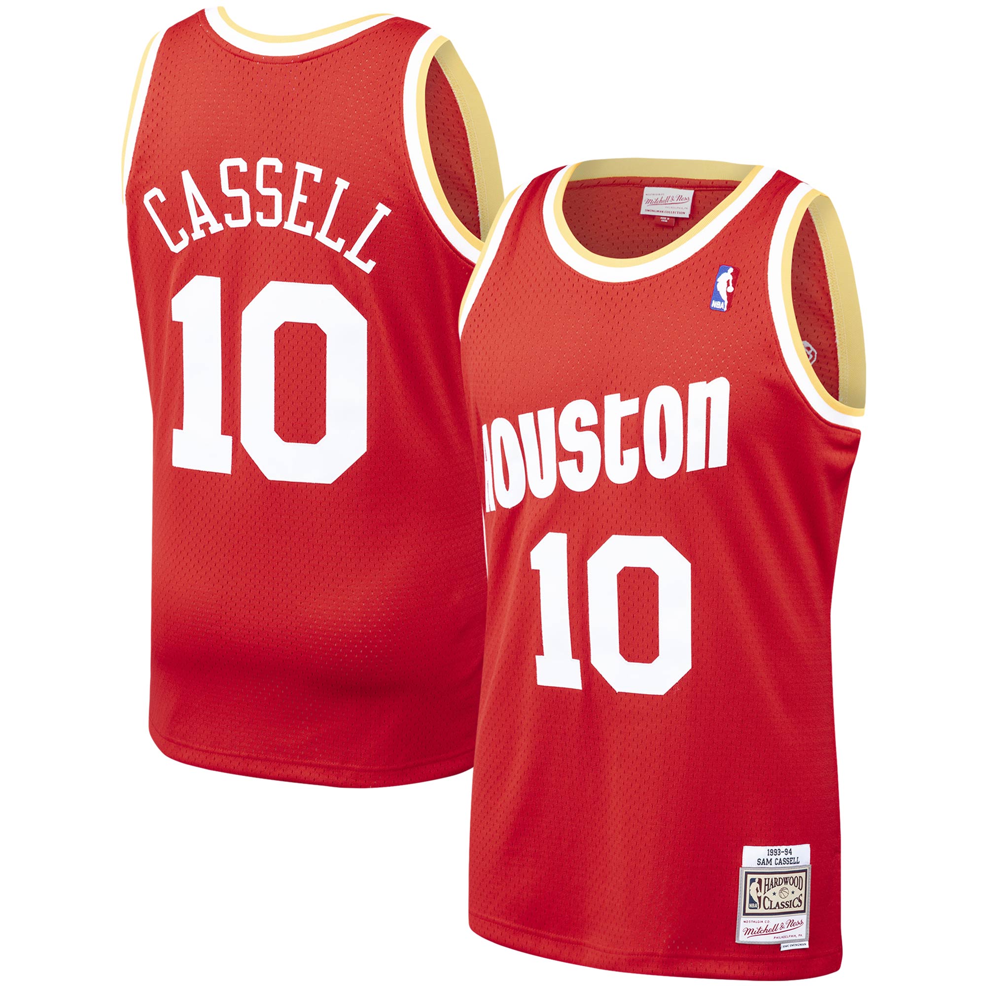 Sam Cassell Houston Rockets Mitchell & Ness Hardwood Classics Swingman Jersey – Red